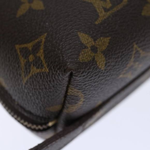 LOUIS VUITTON Monogram Trousse Demi Ronde Cosmetic Pouch M47520 LV Auth 70486 - Picture 15 of 16